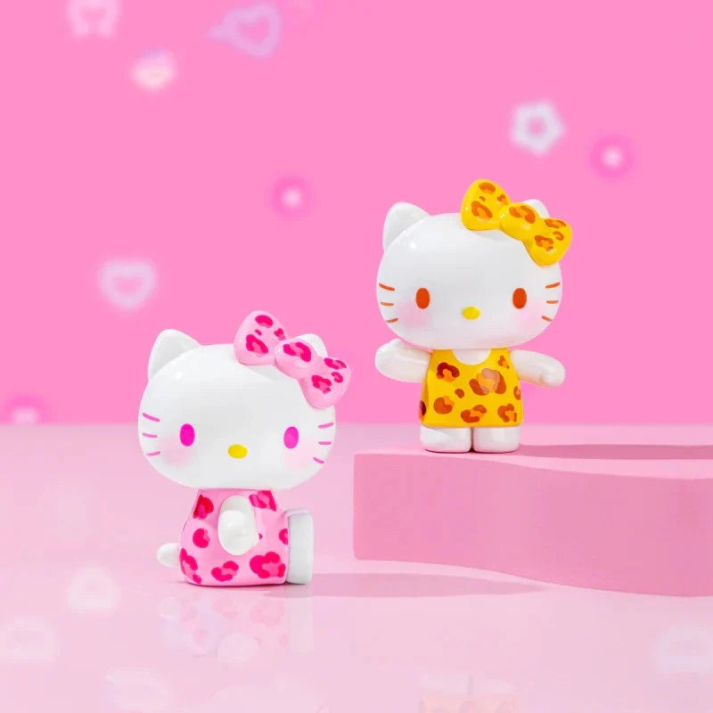 Hello-Kitty Summer Rainbow Candy Series Mini Beans Figures Blind Bag